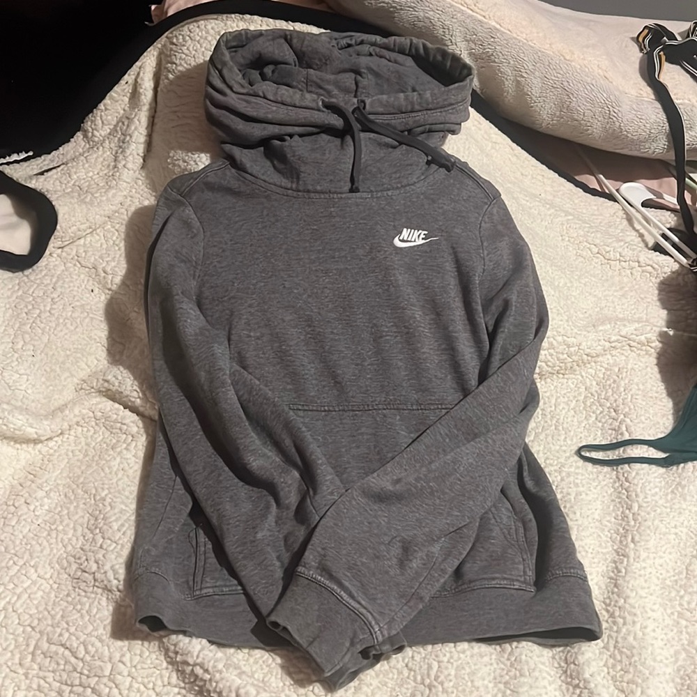 nike hoodie gray
